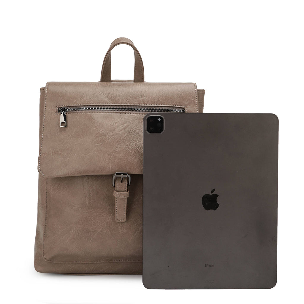Margot Distressed Vegan Leather Casual Convertible Backpack