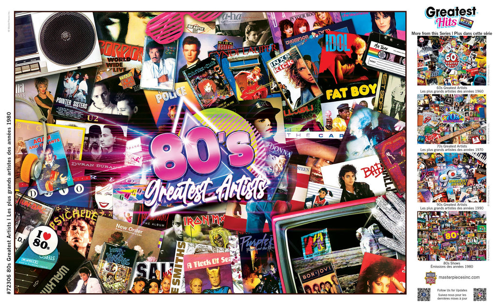80's Artists 1000 Piece Puzzle