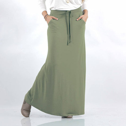 Plus size Maxi Skirt w\ pockets