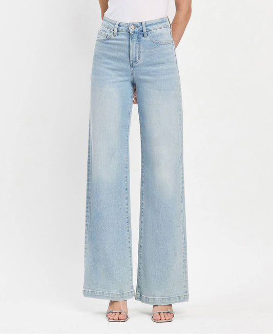 VERVET HIGH RISE WIDE LEG JEANS