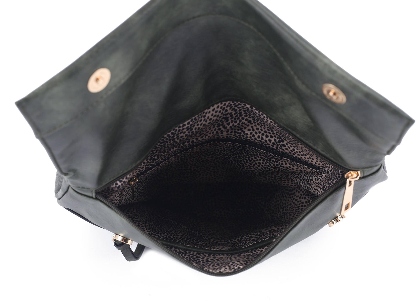 HELENA Woven Flap Backpack: Black