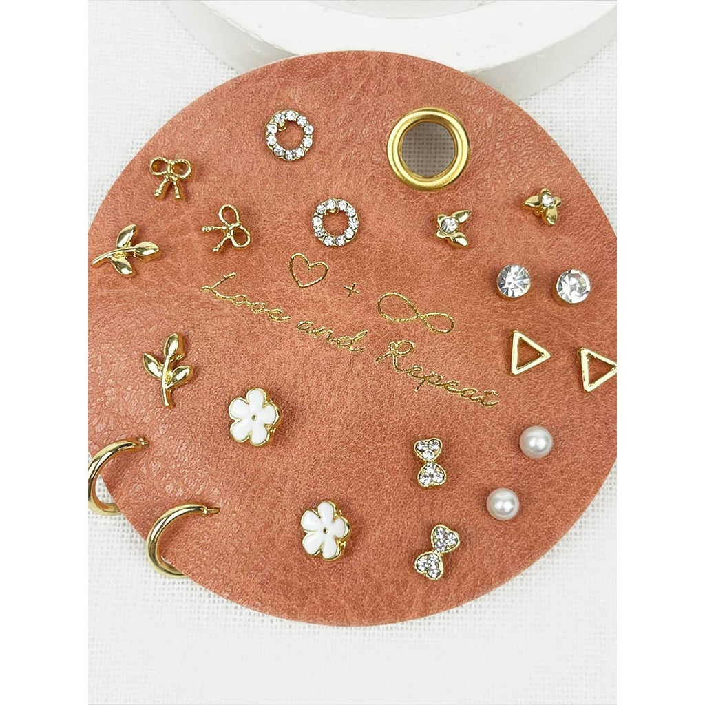 Minimalist Everyday Earrings: GOLD / ONE(6)