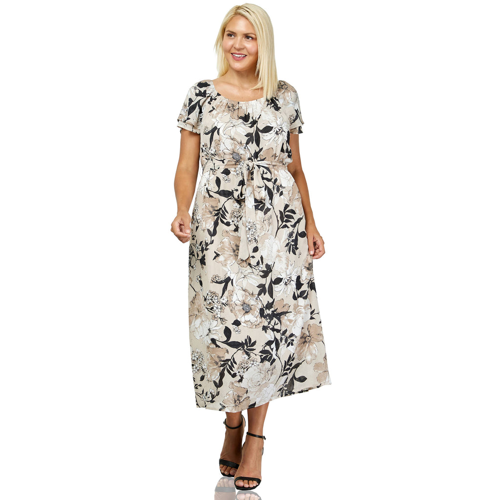 VINTAGE BLOSSOM FLUTTER DRESS