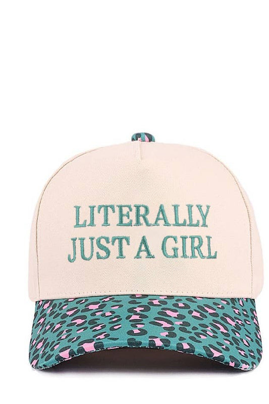 “Literally Just A Girl” Canvas Cap