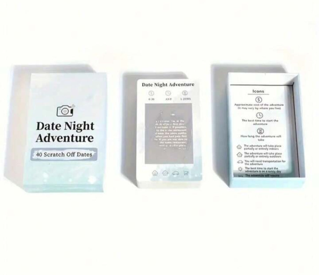 Couples Date Night Scratch Off Cards