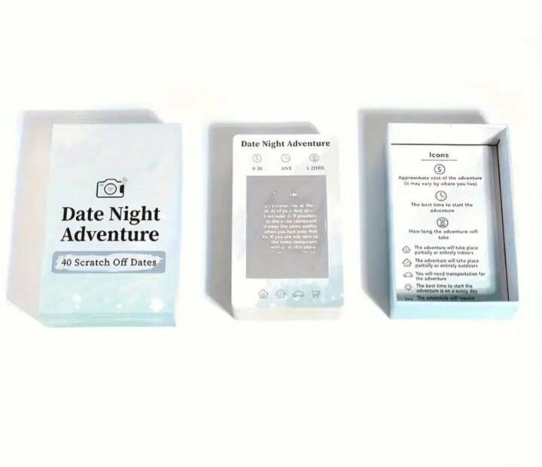 Couples Date Night Scratch Off Cards
