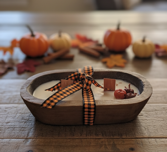 Fall Dough Bowl Candle