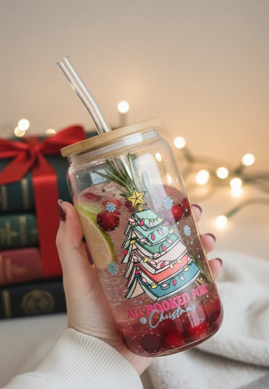 All Booked Glass Tumbler