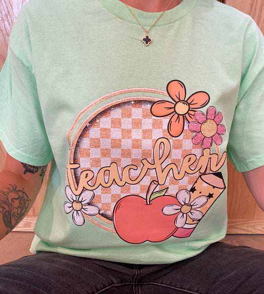 Retro Teacher Tee