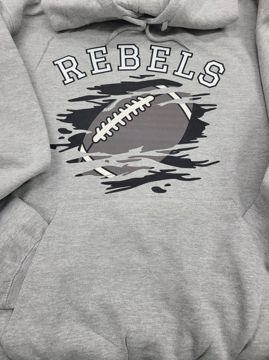 Rebels Football Hoodie Unisex