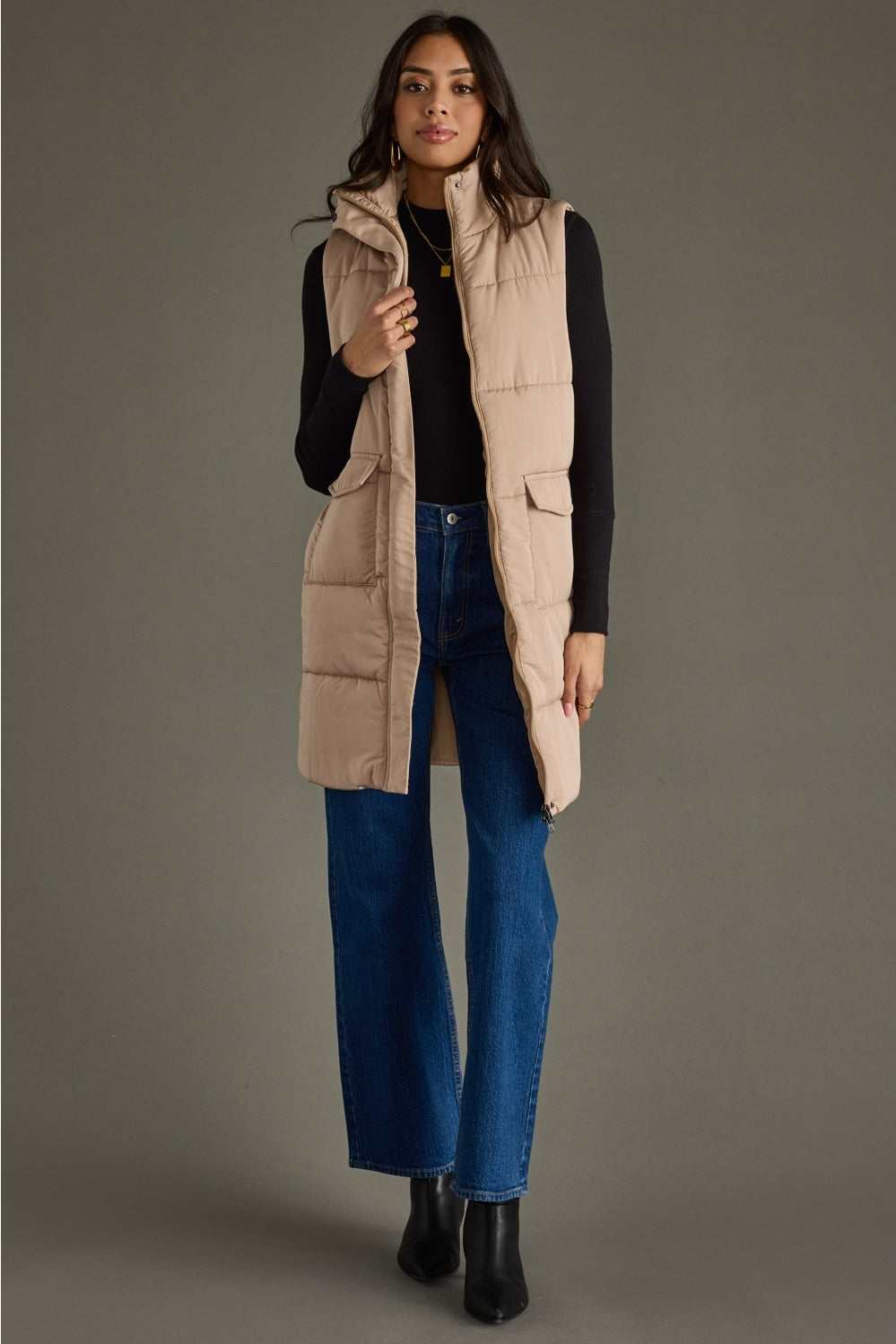 Tan Long Vest